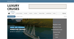 Desktop Screenshot of cruises-luxury.com