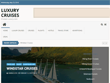 Tablet Screenshot of cruises-luxury.com