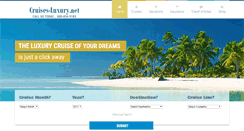 Desktop Screenshot of cruises-luxury.net